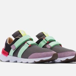 Sorel Women's Sneakers in Gray, Mint, and Purple